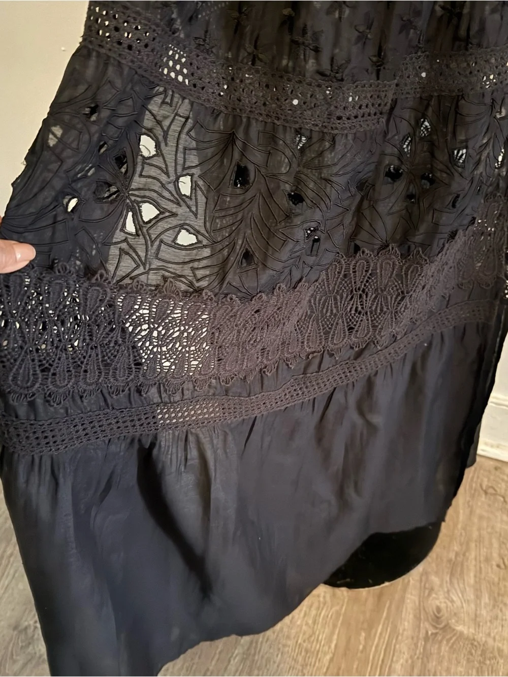 Ramy Brook Cambridge Lace Inset Strapless Dress - Picture 6 of 16